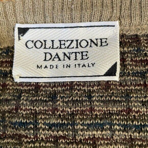 Collezione Dante Wool Blend Sweater Large Made In Italy Fall Winter Heritage - Picture 9 of 9